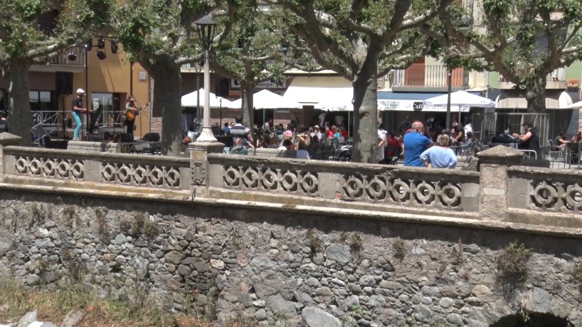 Durant un dels cincs espectacles musicals que va acollir Ribes de Freser