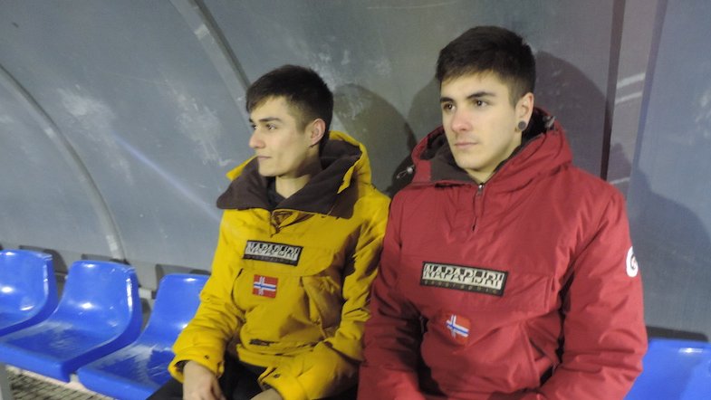 Èric i Aitor Herrera, al camp del Campdevànol