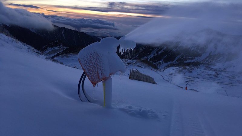 Vallter 2000 ha pogut produir molta neu artificial aquests dies