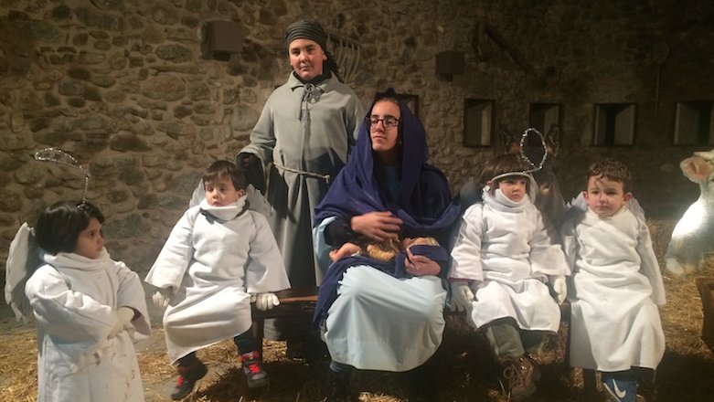 Una de les escenes del Pessebre Vivent santjoaní