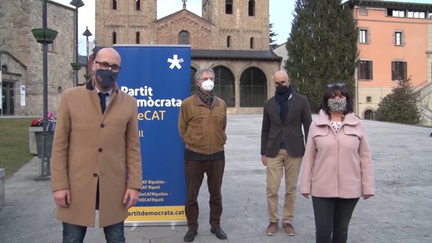Imatge d'arxiu durant la presentació del partit a Ripoll