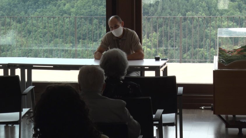 Durant la presentació que va tenir lloc a l'ajuntament de Pardines el dimarts