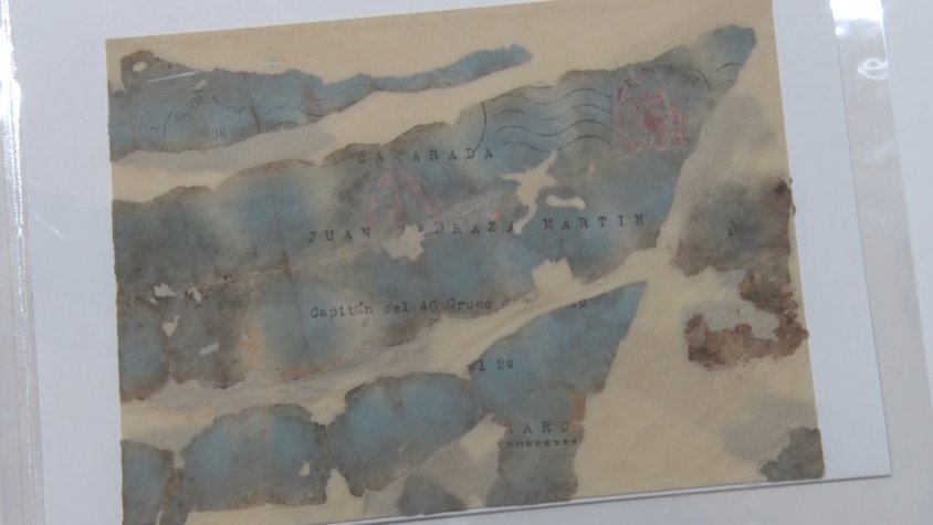 El sobre ha estat reconstruït per tècnics de la Generalitat