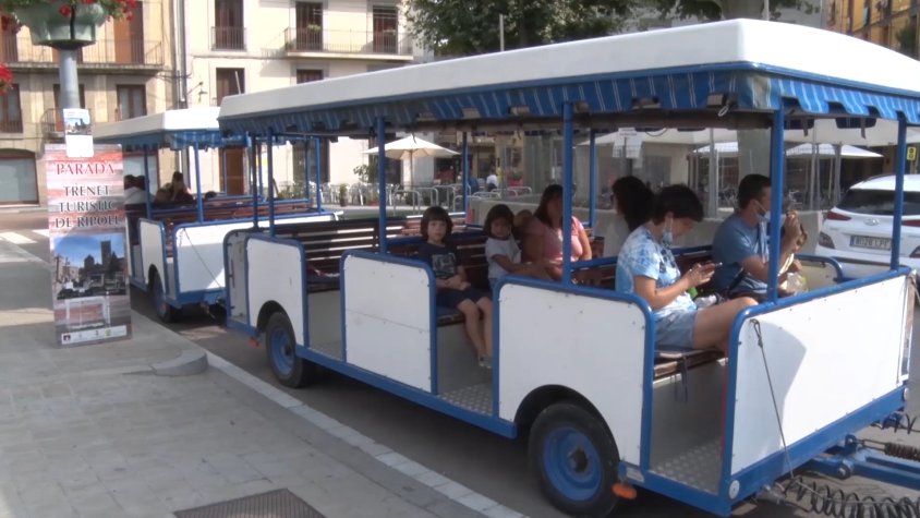 Una de les sortides del trenet turístic de Ripoll
