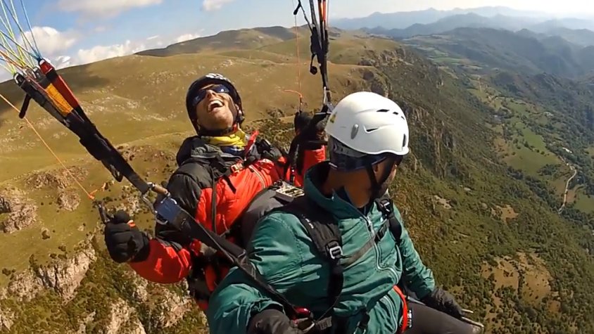 El Puig d'Estela és un excel·lent punt per enlairar-se en parapent al Ripollès
