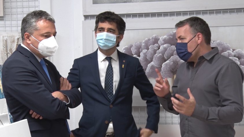 Puigneró va visitar la colònia Llaudet aquest dimecres