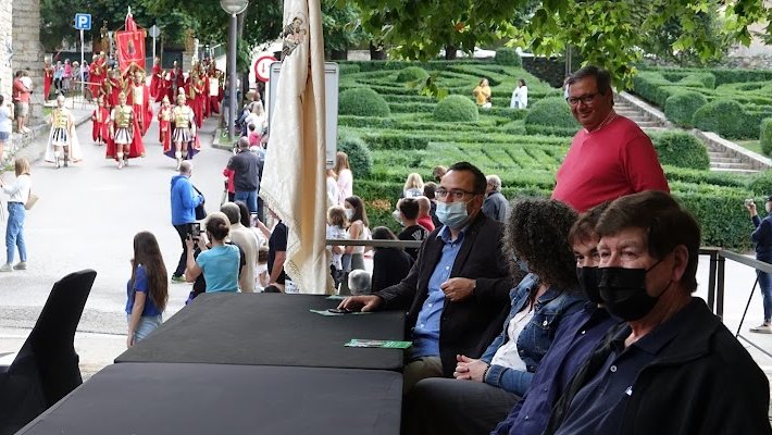 Els soldats Romans van desfilar excepcionalment per al rector Josep Sala