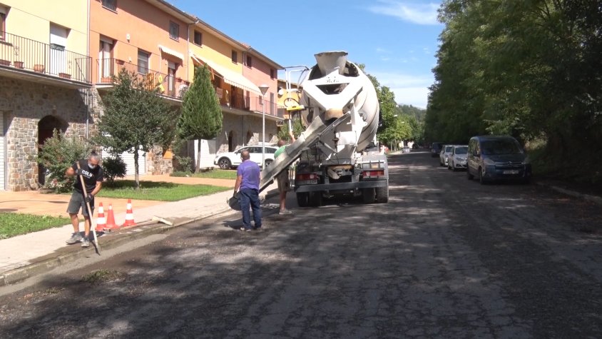 El camí de la Creu ha estat un dels primers trams d'actuació