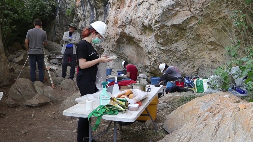 Els investigadors treballen en un dels punts de Queralbs durant aquest estiu