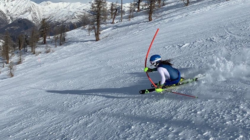Núria Pau completa la primera baixada en Copa del Món
