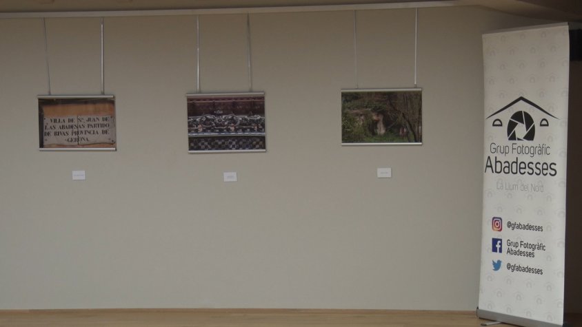 Algunes de les fotos que es poden observar a la mostra del Grup Fotogràfic Abadesses