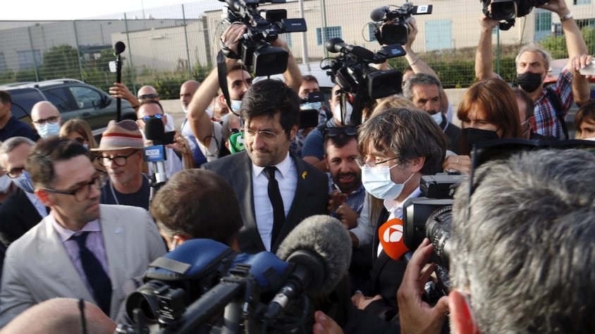 Puigdemont ha sortit de presó aquesta tarda amb una gran expectació mediàtica