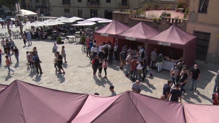La plaça de l'Ajuntament es converteix en el centre neuràlgic de la fira