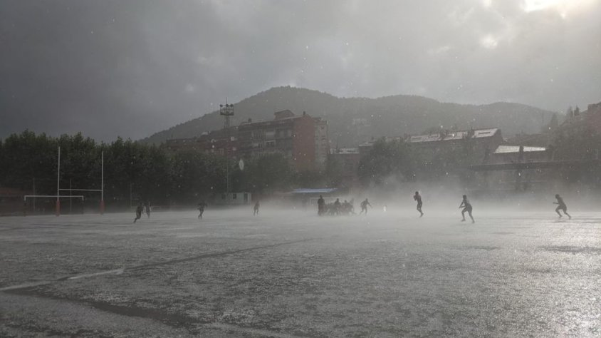 Entrenament de pretemporada que van fer conjuntament amb l'INEF Barcelona