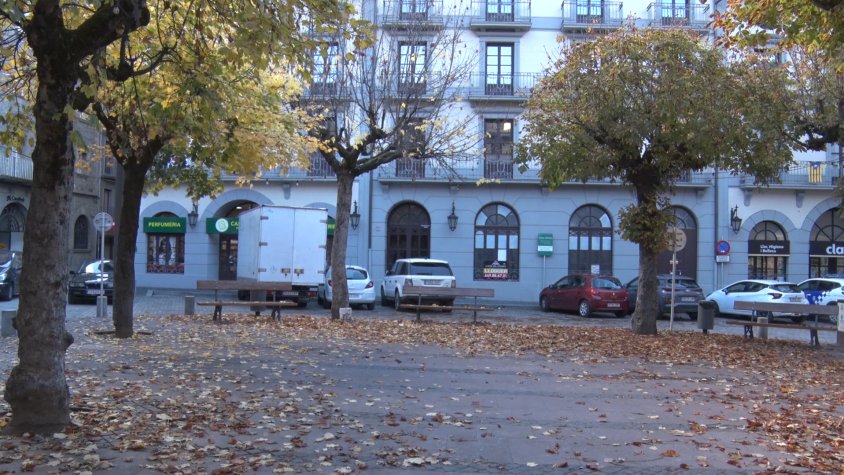 Una de les àrees escollides és la plaça de la Vila, davant l’ajuntament