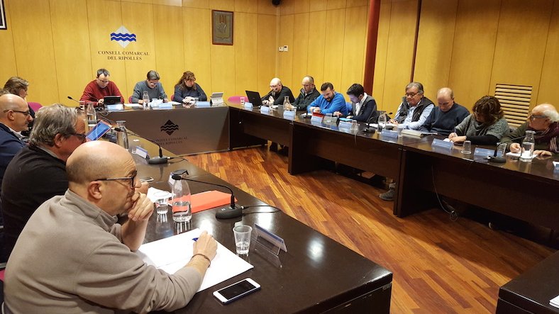 La darrera sessió del ple del Consell Comarcal del Ripollès, dimarts al vespre