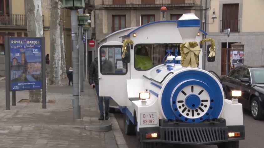 El trenet ja circula pels carrers de Ripoll