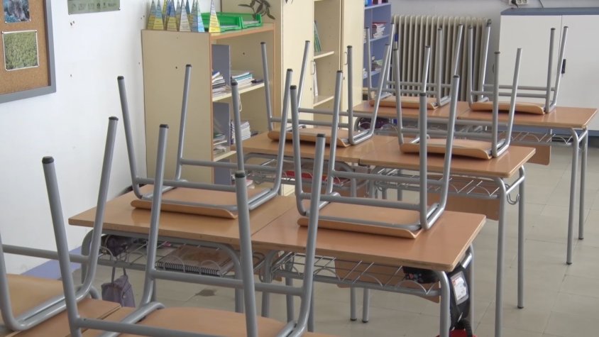 Una de les aules de l’Escola Doctor Robert de Camprodon