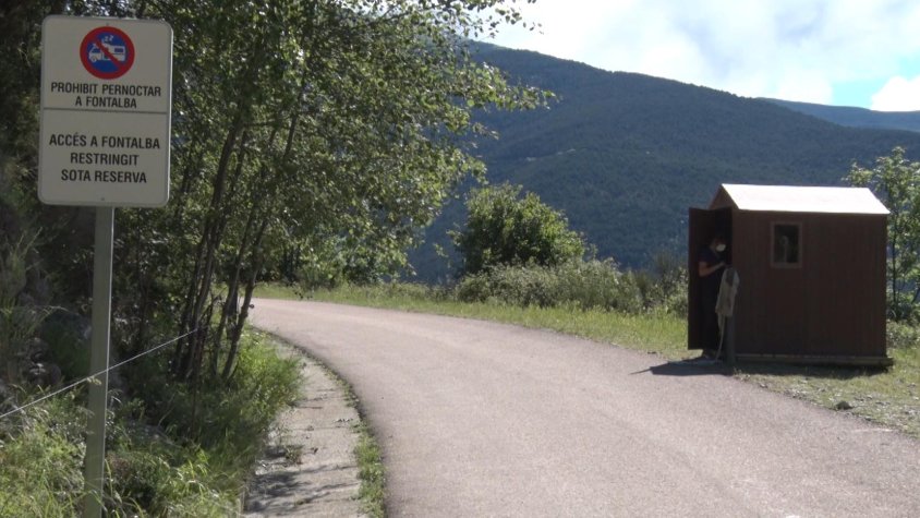 La caseta de control a Fontalba