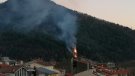 Petit incendi a la muntanya de Sant Antoni de Ripoll