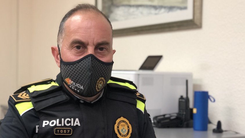 El cap de la Policia Local de Ripoll, Francesc Campayo, al seu despatx