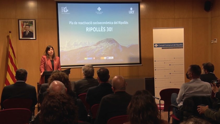 Foto de la presentació del Pla, que va comptar amb el suport de la Consellera Gemma Geis