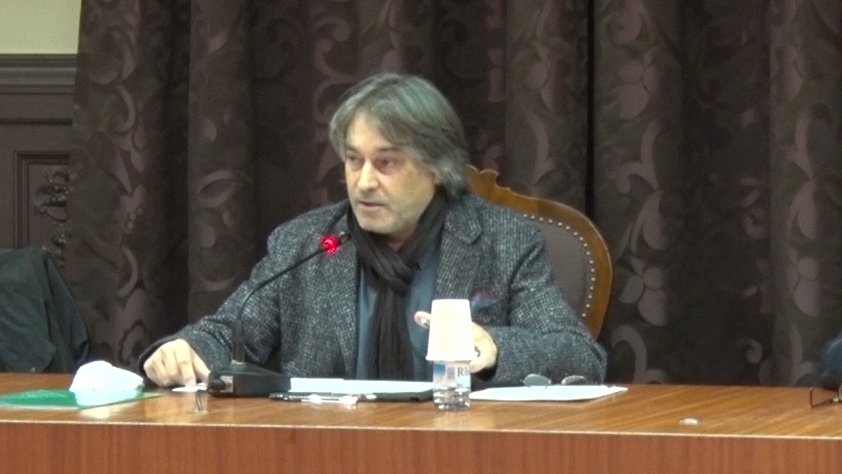 Jordi Munell en un plenari municipal a Ripoll