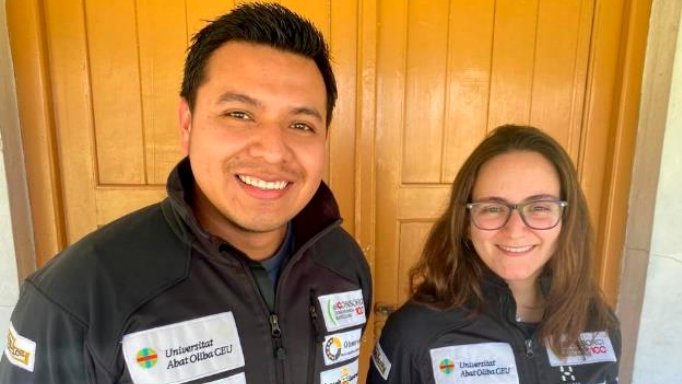 Ricardo Antonio Molina Herrera amb Maria Garcia, a punt de començar l’aventura