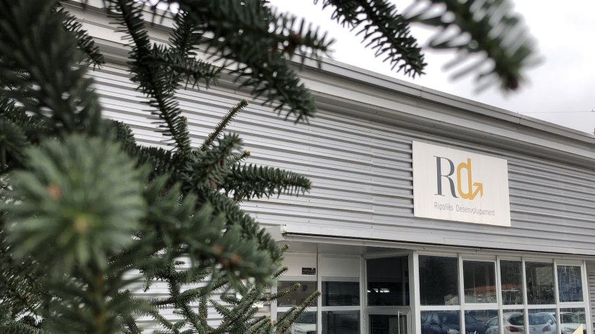 Exterior de les instal·lacions de l'Agència de Desenvolupament del Ripollès