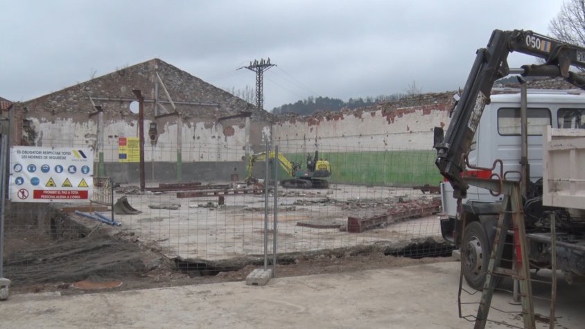Una de les zones rehabilitades de la Colònia Llaudet