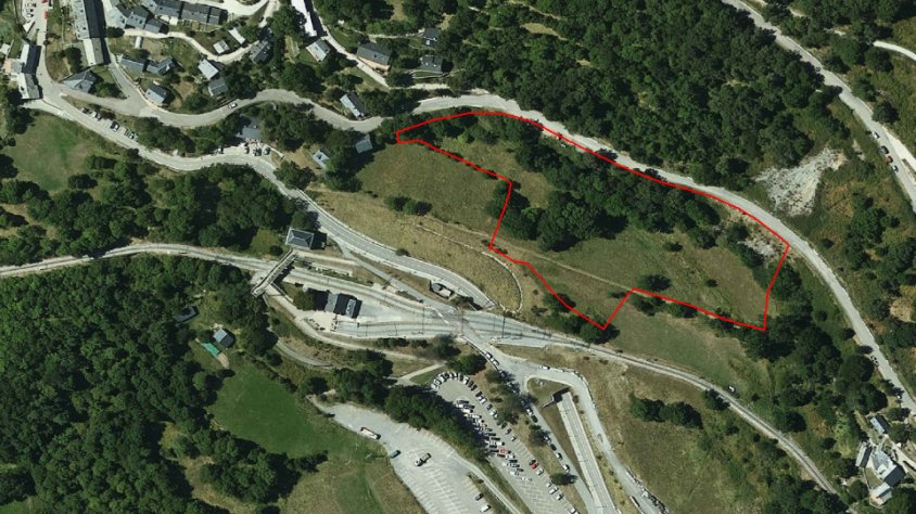 Perímetre del Camp del Vilar, ara ja propietat de l'Ajuntament de Queralbs