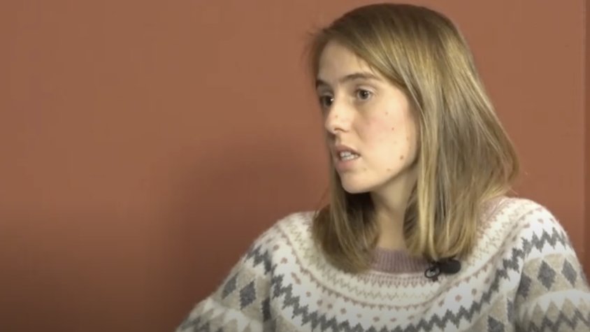 Laia Martínez en una entrevista al De Vall a Vall