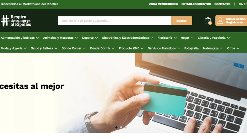 El portal web ofereix una gran varietat de productes dels comerços del Ripollès