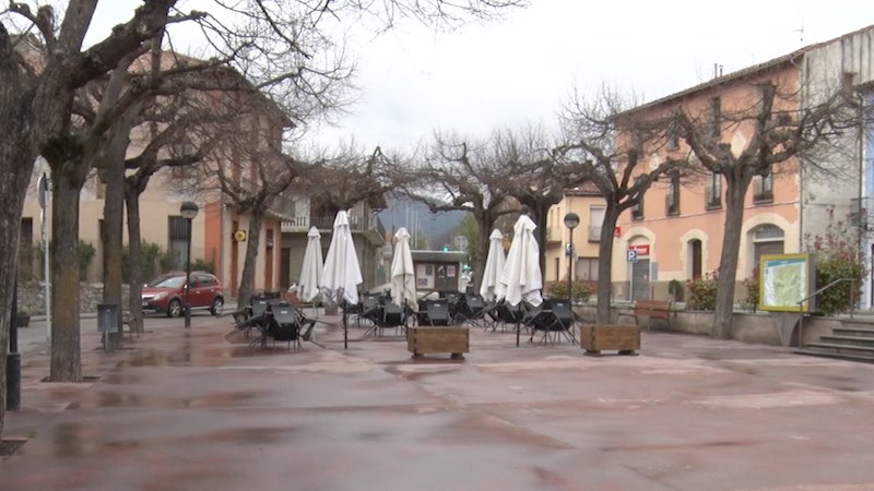 Estat actual de la plaça de la Generalitat de Sant Pau de Segúries