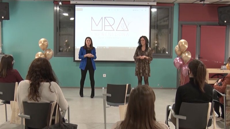 Una de les trobades de l'associació Emprenedona
