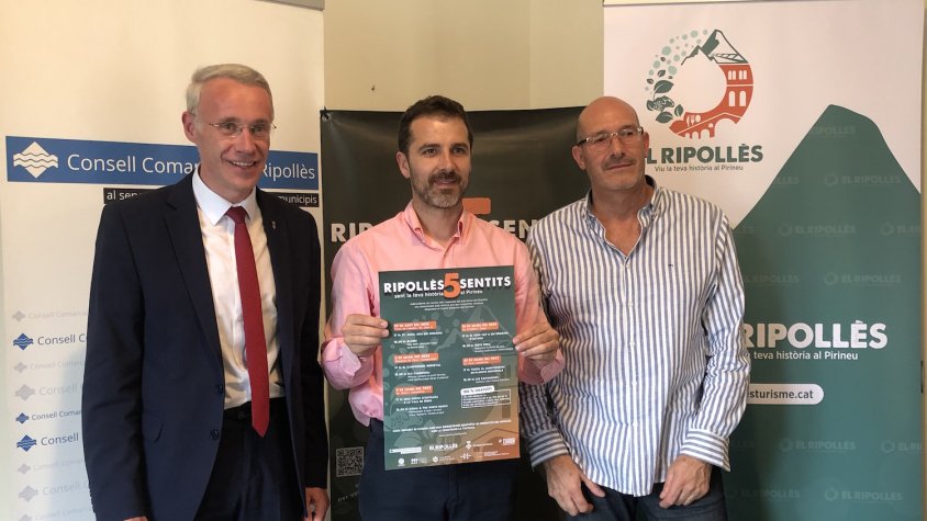 Els responsables de l'organització del festival durant la presentació