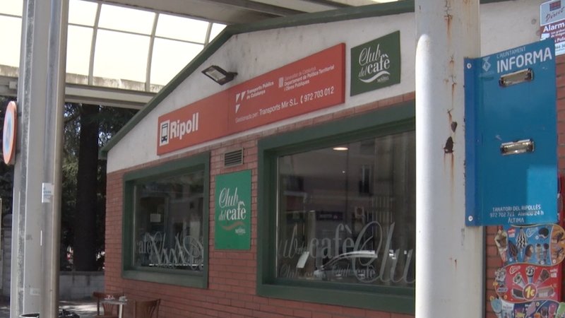 Estat actual de l'estació d'autobusos de Ripoll
