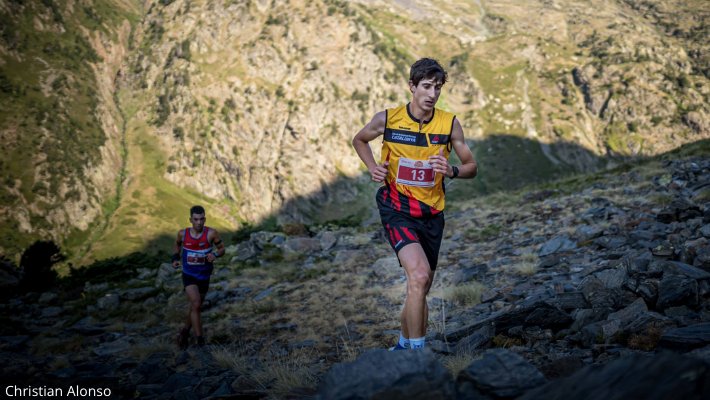 El santjoaní David Rovira durant la cursa a Andorra