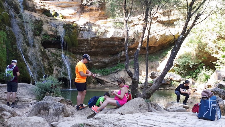 Visitants al Torrent de la Cabana aquest estiu