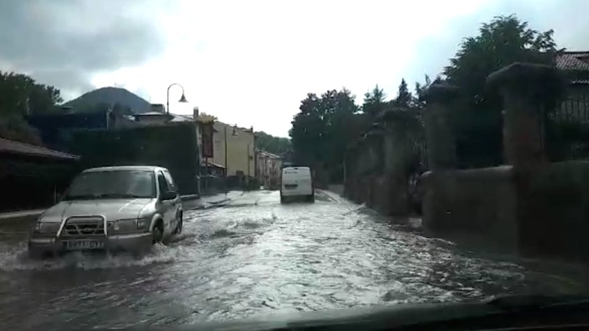 Inundació provocada per les pluges, aquest dijous a Camprodon