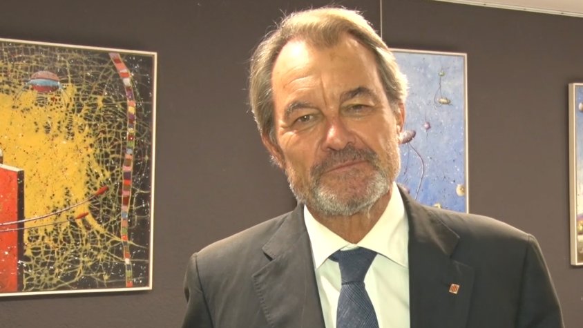 Artur Mas durant l'entrevista amb aquest mitjà