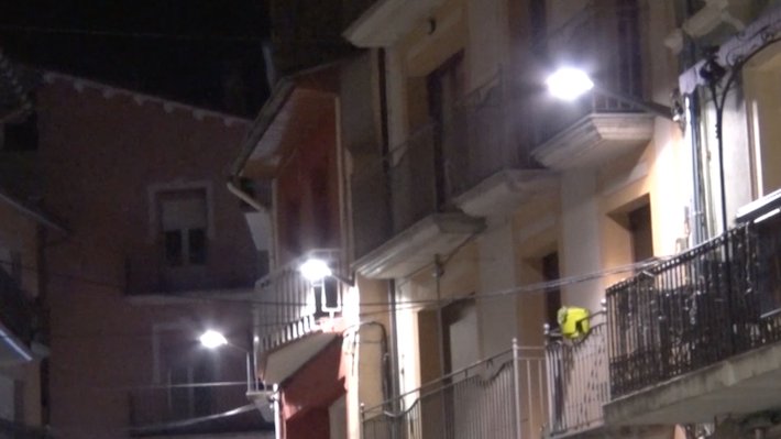 Carrers il·luminats a Ribes de Freser