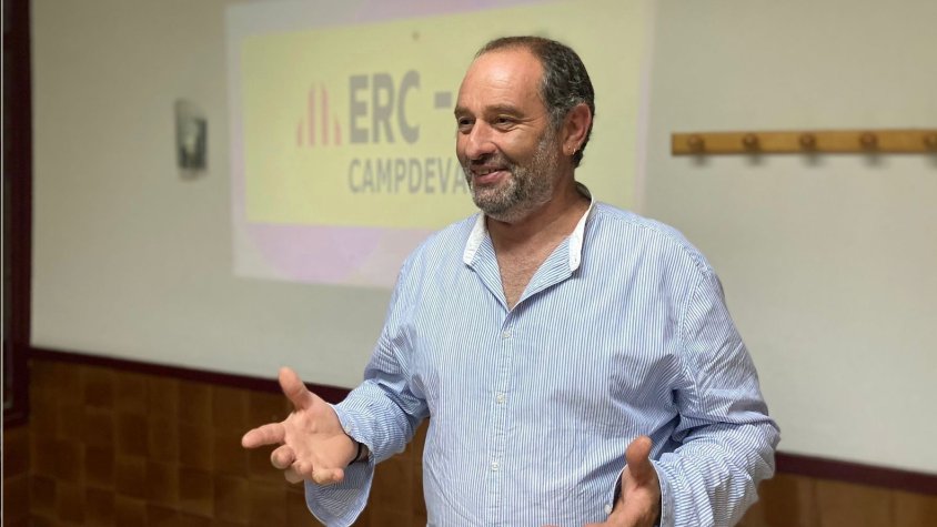 Toni Riera durant l'elecció com a candidat