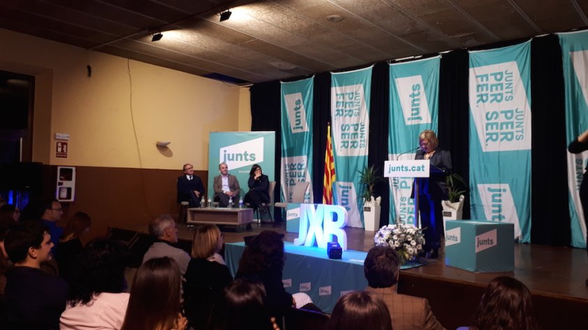 Manoli Vega en la presentació de la seva candidatura a Ripoll | Roger Saladrigues