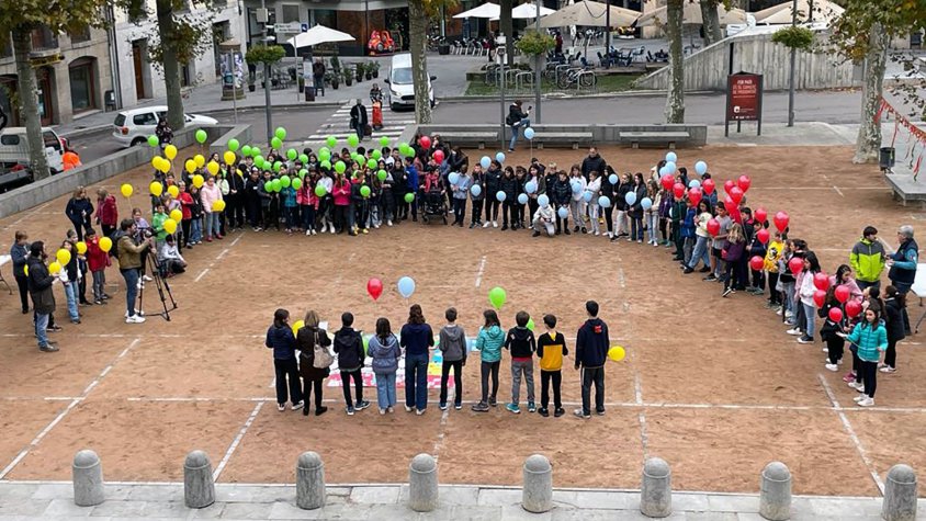 Els alumnes de 6è de primària de Ripoll han protagonitzat l'acció