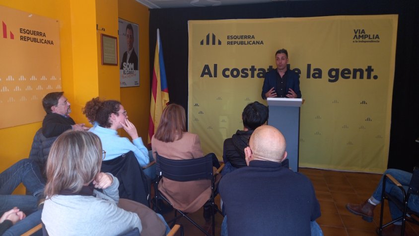 Sergi Albrich a l’assemblea celebrada a Sant Joan