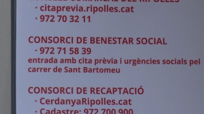 Entrada del Consorci de Benestar Social del Ripollès