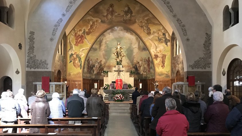 Celebració de la missa solemne de Sant Valentí a Ribes