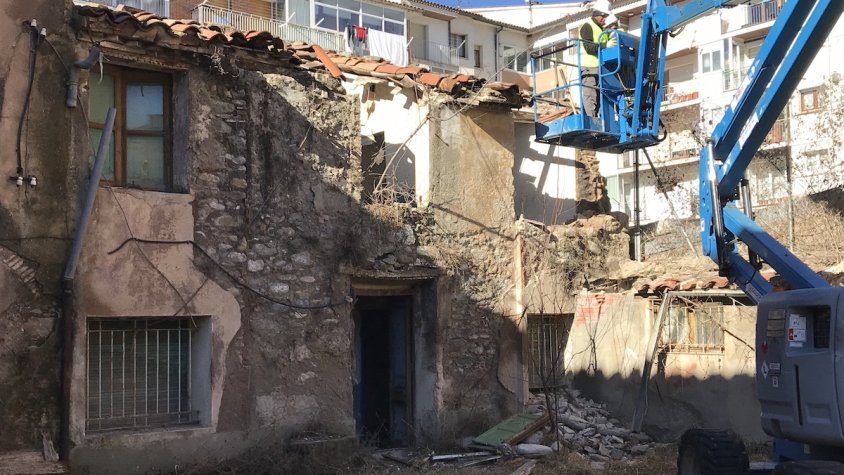 Segona fase de l'enderroc, aquest matí