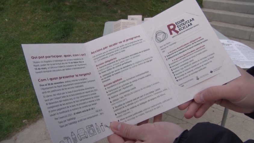 El folletó del projecte explica com seguir les pautes a complir per aconseguir la bonificació